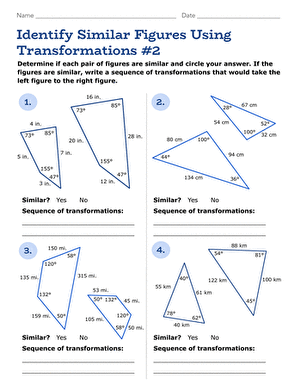 Identify Similar Figures Using Transformations #2