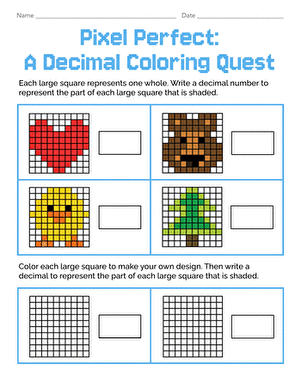 Pixel Perfect: A Decimal Coloring Quest
