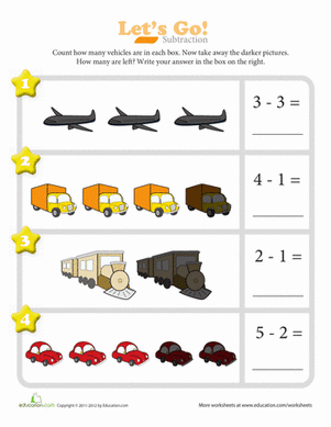 Let's Go! Subtraction