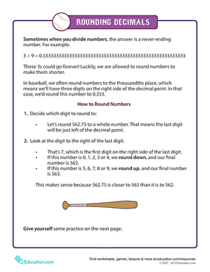 How to Round Decimals