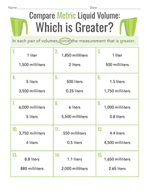 Compare Metric Liquid Volume: Which Is Greater?
