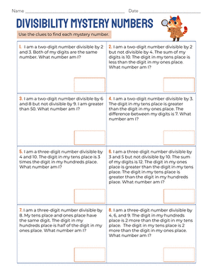 Divisibility Mystery Numbers