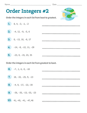 Order Integers #2