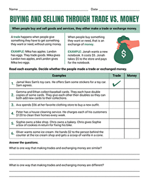 Buying and Selling Through Trade vs. Money