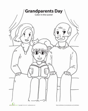Grandparents Day Coloring