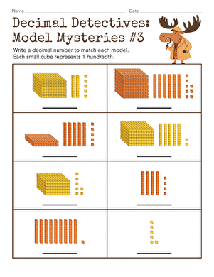 Decimal Detectives: Model Mysteries #3