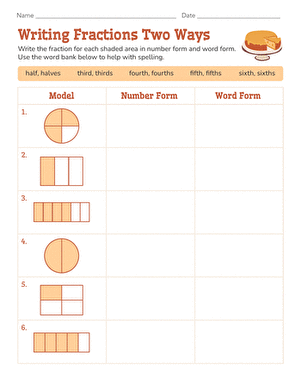 Writing Fractions Two Ways