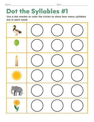Dot the Syllables #1