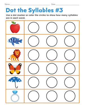 Dot the Syllables #3