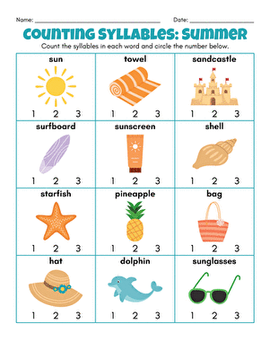 Counting Syllables: Summer