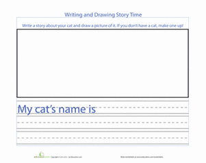 Write and Draw Story Time: Cat