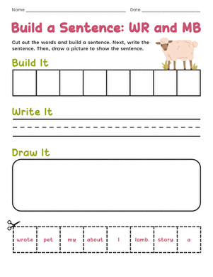 Build a Sentence: WR and MB