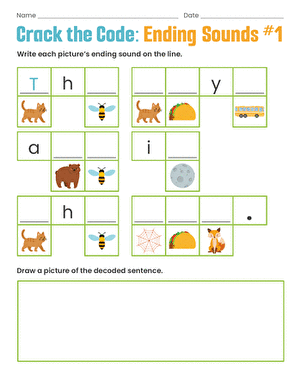 Crack the Code: Ending Sounds #1