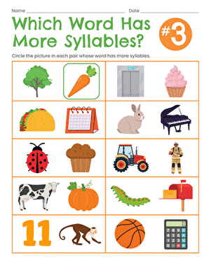 Which Word Has More Syllables? #3