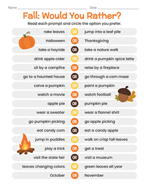 Fall: Would You Rather?