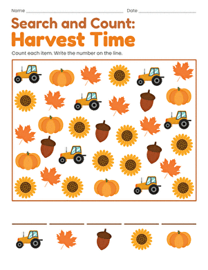 Search and Count: Harvest Time