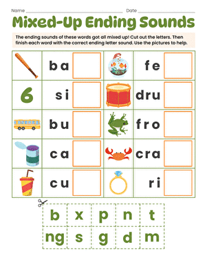 Mixed-Up Ending Sounds