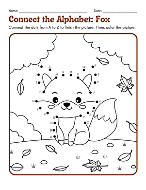 Connect the Alphabet: Fox