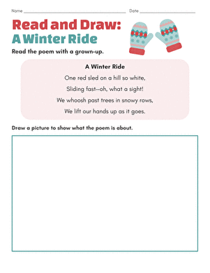 Read and Draw: A Winter Ride