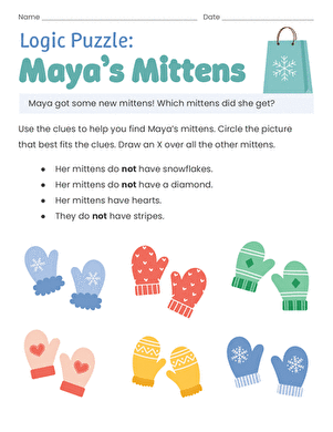 Logic Puzzle: Maya's Mittens