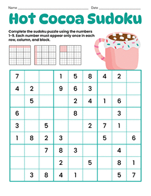 Hot Cocoa Sudoku
