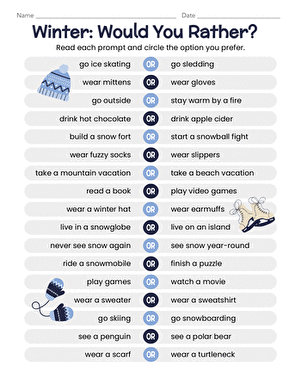 Winter: Would You Rather?