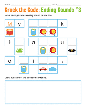 Crack the Code: Ending Sounds #3