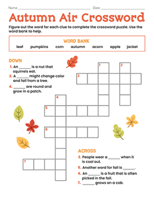 Autumn Air Crossword