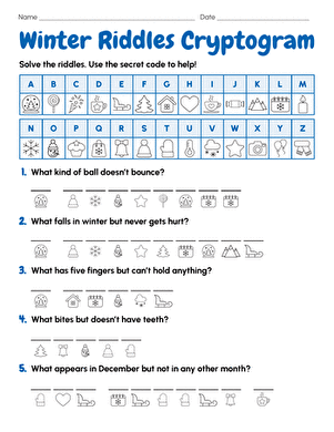 Winter Riddles Cryptogram