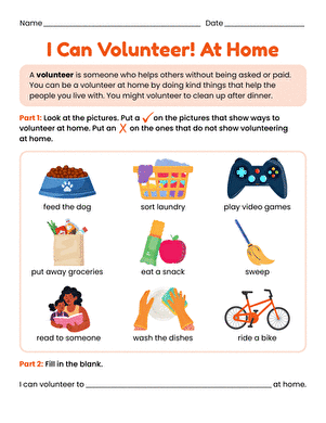 I Can Volunteer! At Home large image