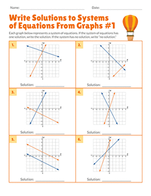 Write Solutions to Systems of Equations From Graphs #1 large image