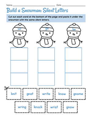 Build a Snowman: Silent Letters