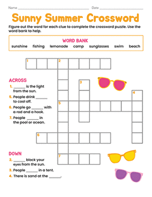 Sunny Summer Crossword