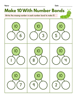 Make 10 With Number Bonds