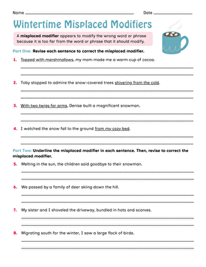 Wintertime Misplaced Modifiers