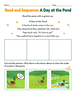 Read and Sequence: A Day at the Pond