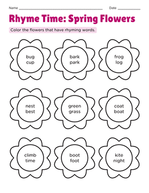 Rhyme Time: Spring Flowers large image