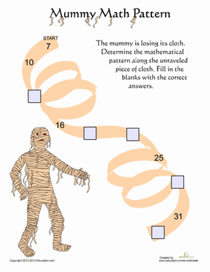 Mummy Math Pattern