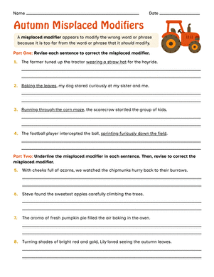 Autumn Misplaced Modifiers large image