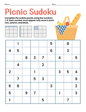 Picnic Sudoku large image