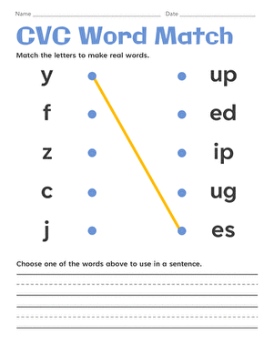 CVC Word Match large image
