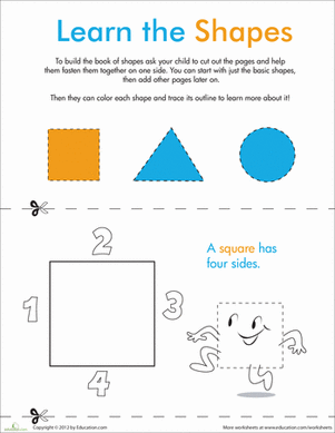 Make a Mini Book: Learning Our Shapes