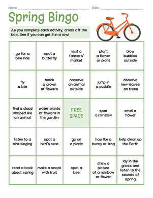 Spring Bingo large image