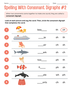 Spelling With Consonant Digraphs #2 large image