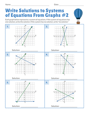 Write Solutions to Systems of Equations From Graphs #2 large image