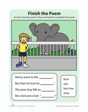 Complete the Poem: Henry's Shoe