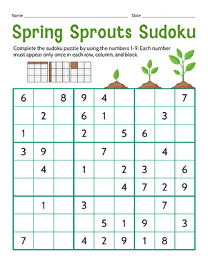 Spring Sprouts Sudoku large image