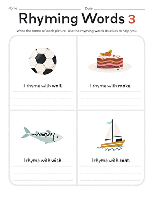 Rhyming Words 3