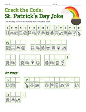 Crack the Code: St. Patrick's Day Joke large image
