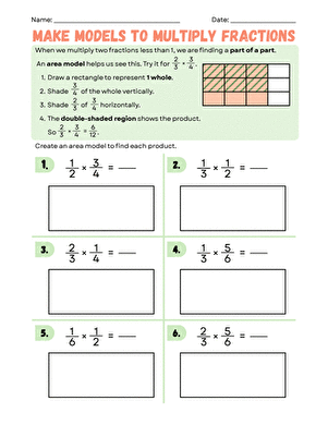 Make Models to Multiply Fractions large image